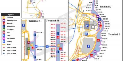 Madrid mednarodno letališče zemljevid