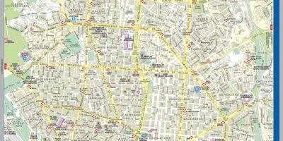 Ulica zemljevid Madrid mestno središče