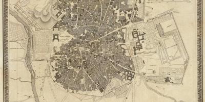 Zemljevid Madrid staro mestno jedro
