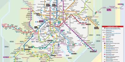 Zemljevid Madrid tramvaj
