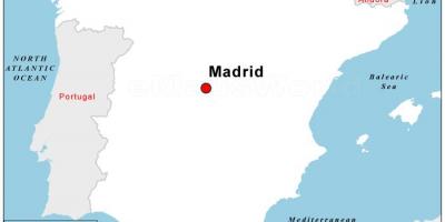 Zemljevid kapital Španija