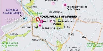 Zemljevid real Madrid mesto
