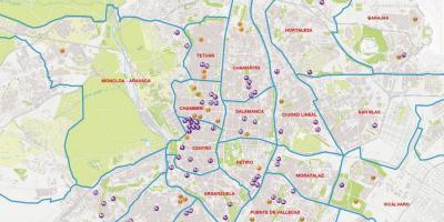 Barrio salamanca Madrid zemljevid