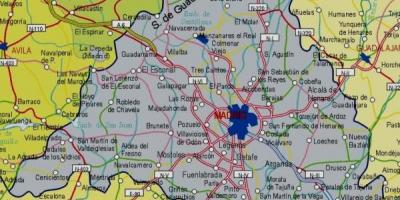 Zemljevid Madrid