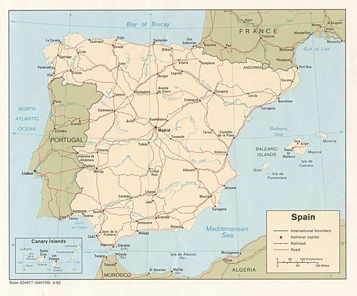 Madrid na zemljevidu