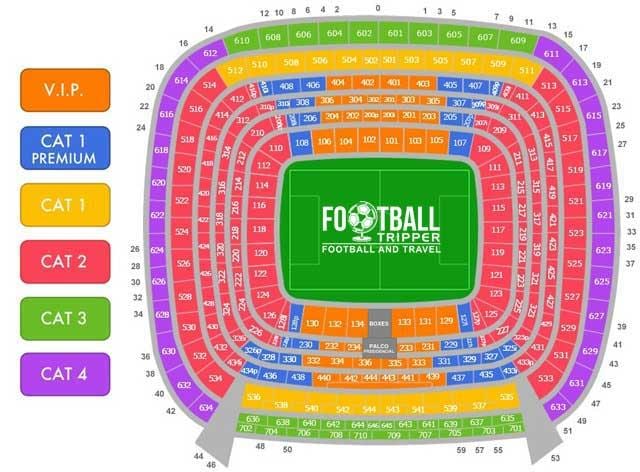 bernabeu sedež zemljevid