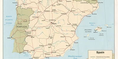 Madrid na zemljevidu