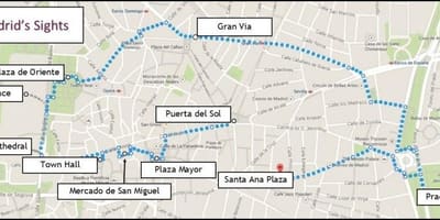 Madrid hojo zemljevid